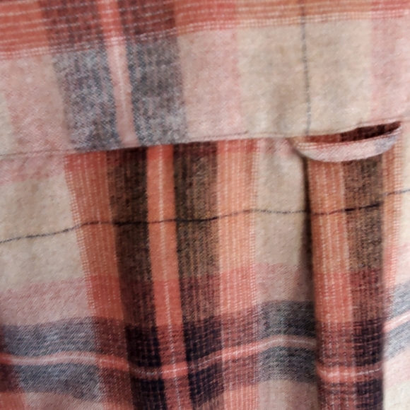 Sitka Wool Blend Brown Plaid Shirt size Medium - Picture 4 of 7